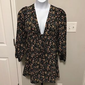 Flower print dress